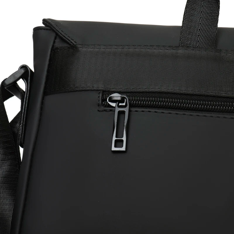 Fashion trend simple atmosphere high-density waterproof fabric casual business men's shoulder handbag crossbody bag masculinity