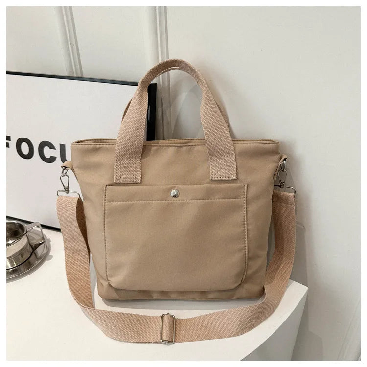 Small Casual Tote Bags Women Shoulder Messenger Bags Korean Canvas Fashion Female Crossbody Bag for Girl 2024 Cloth Handbags