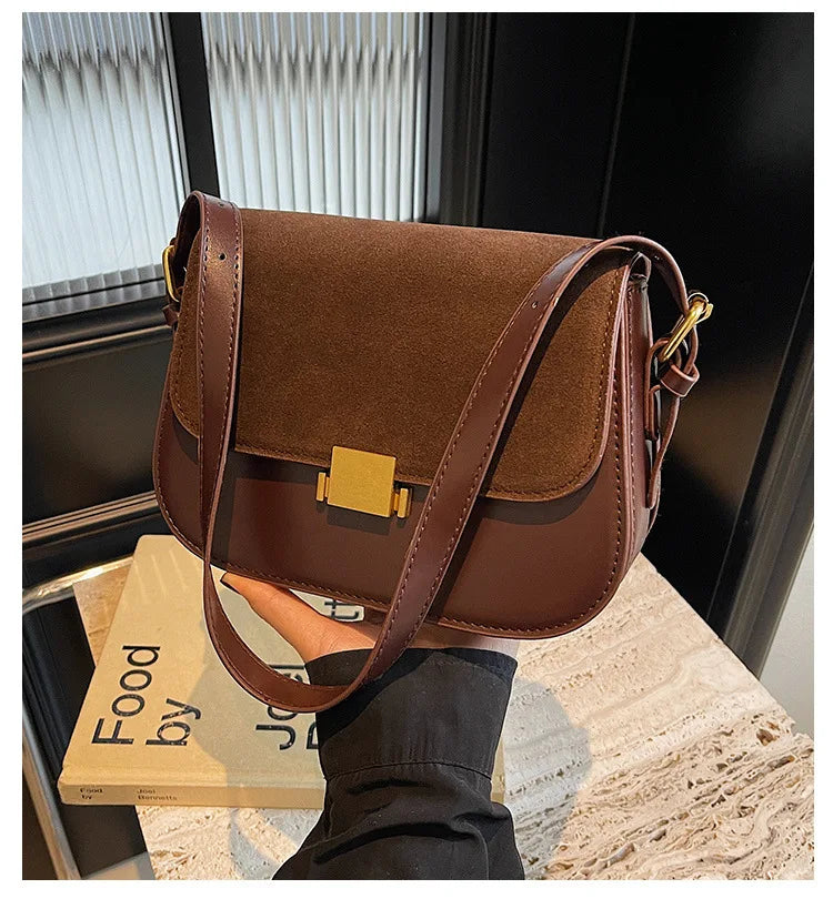 Fashionable Matte Ladies' Bag Versatile Crossbody Underarm Single Shoulder Bag Stylish Accessory for Casual Travel
