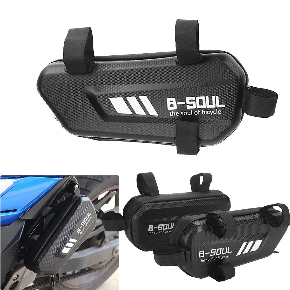 Motorcycle Electric Bike Hanging Bag Side Bags Waterproof Moto Engine Pack Hard Shell Bags Mountain Bike Triangle Pouch