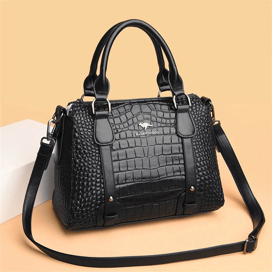 Luxury Designer Handbag Brand High Quality Soft Leather Shoulder Crossbody Bag for Women Bag Large Capacity Leisure Handbag 2024