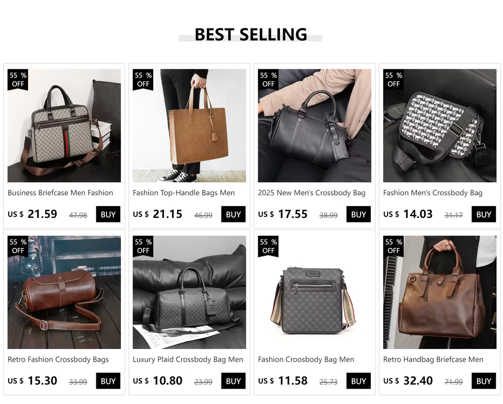 Luxury Men's Crossbody Bag New Fashion Design Crossbdoy Bags Men Soft PU Leather Male Shoulder Bag Barrel Shaped Handbag