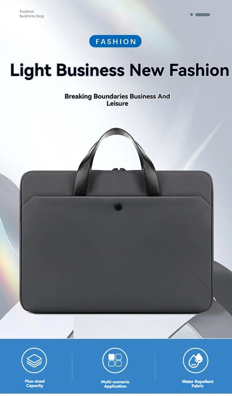 Laptop Bag 15.6 Inch Notebook Sleeve Bags For Macbook Air Pro 15 16 Portable Case Computer Shoulder Handbag Waterproof Briefcase