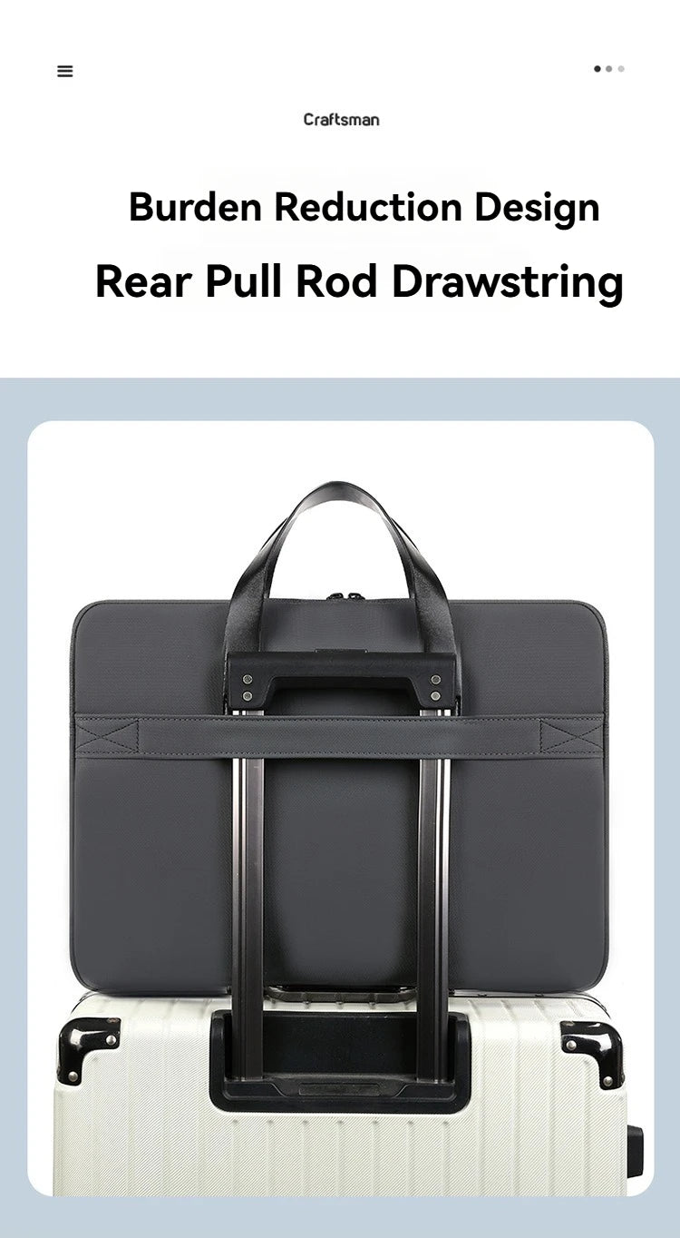 Laptop Bag 15.6 Inch Notebook Sleeve Bags For Macbook Air Pro 15 16 Portable Case Computer Shoulder Handbag Waterproof Briefcase