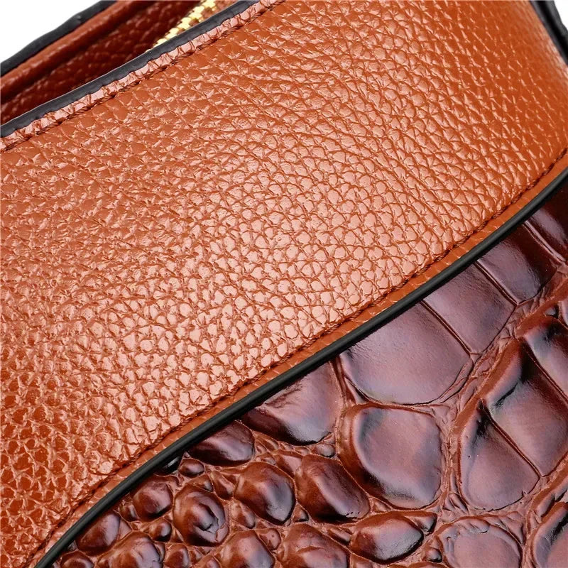 Luxury Handbags Women Bag Designer Crocodile Woman Leather Handbag Ladies Green Party Tote Shoulder Bags ショルダーウォレット Designer Bag
