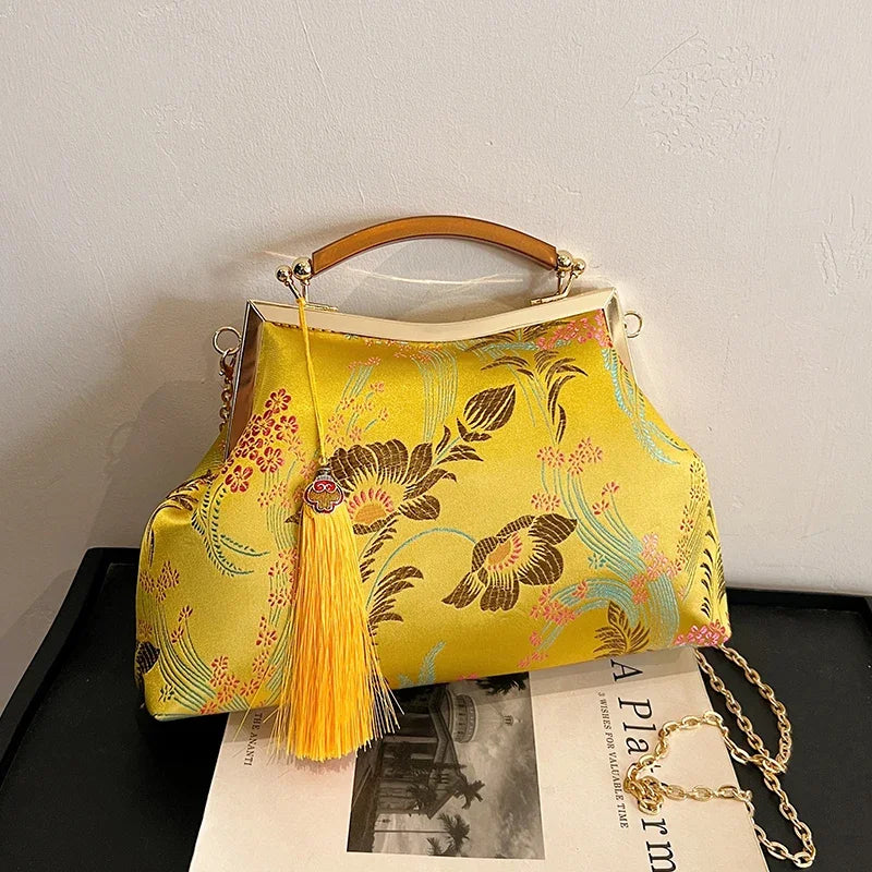 Luxury Women Party Dinner Bag Fashion Ladies Dinner Bag Elegant Wooden handle Simple Formal Gorgeous Crossbody Daily use Purse