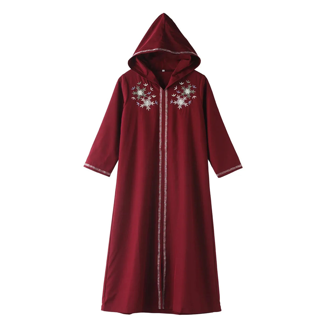 Muslim Girls Hooded Dress Eid Djellaba Ramadan Islam Clothing Turkey Kaftan Saudi Arab Robe Jalabiya Prayer Garment Caftan Gown