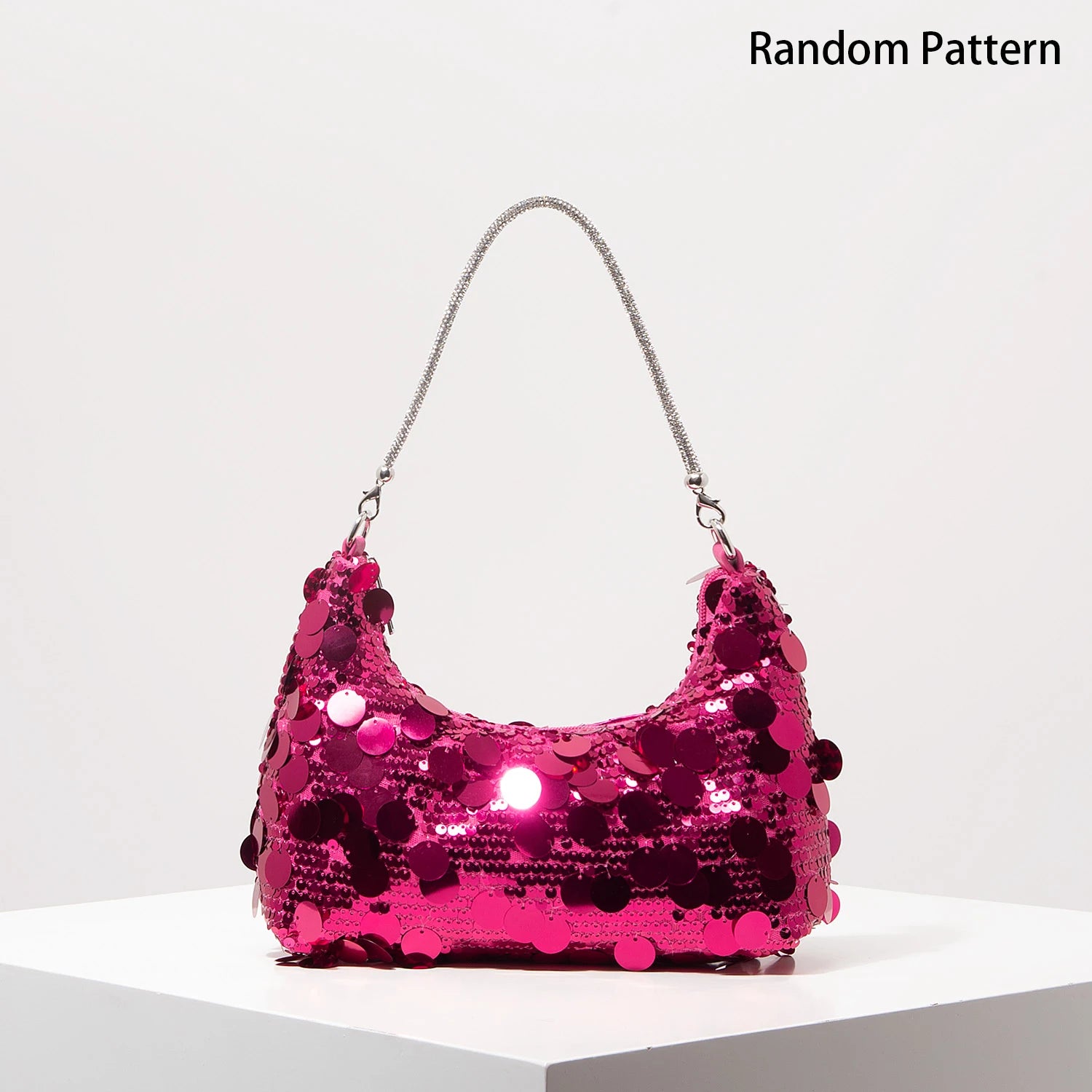 Luxury Sequin Bag，Concert Shoulder Bags，Prom Bag Dresses for Women，Bag for Women Elegant，Wedding Items，Party Bag（Random Pattern）