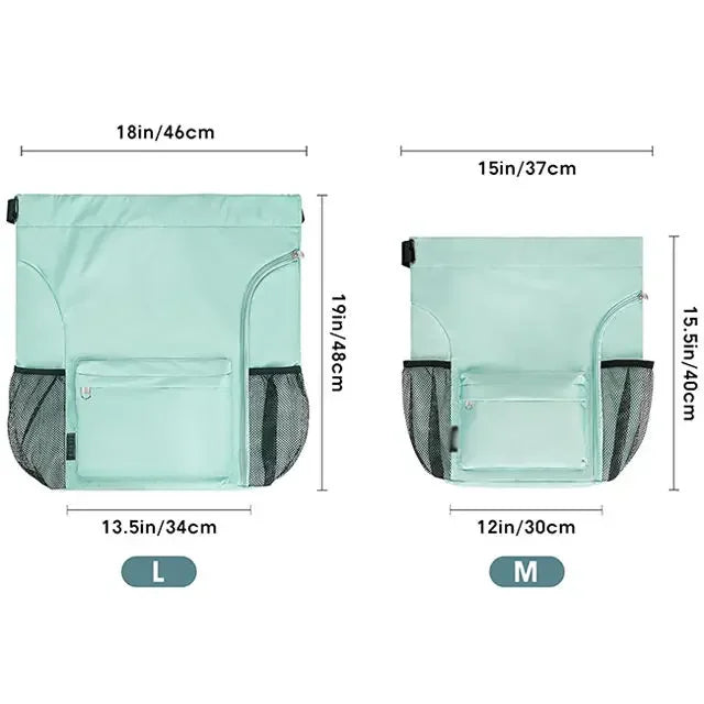 Custom Sports Gym Bags With Side Pocket For Men Women Drawstring Backpack Water Resistant Drawstring Bags Gym Backpack