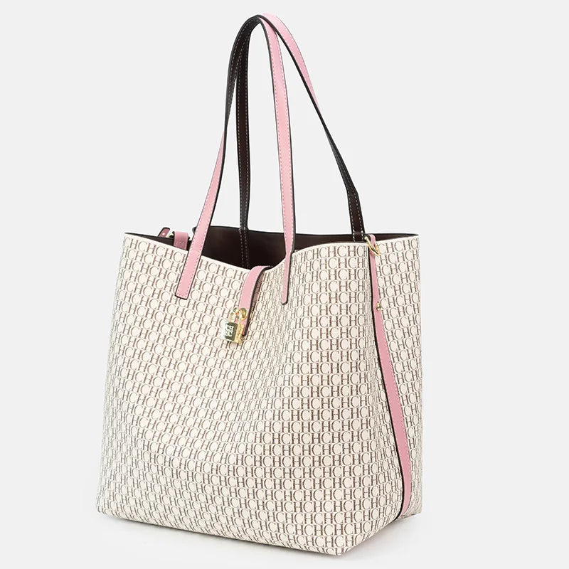 CHCH Women's Tote Bag Summer New Large Leisure Personalized Bag Retro Capacity Mother and Child Wallet