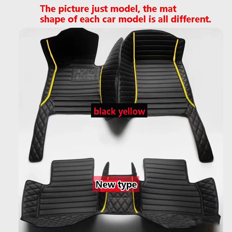 Car Floor Mats For Ford F-150 F150 F 150 4 Doors 2021 2020 2019 2018 2017 2016 2015 Interior Accessories Carpets Auto Styling