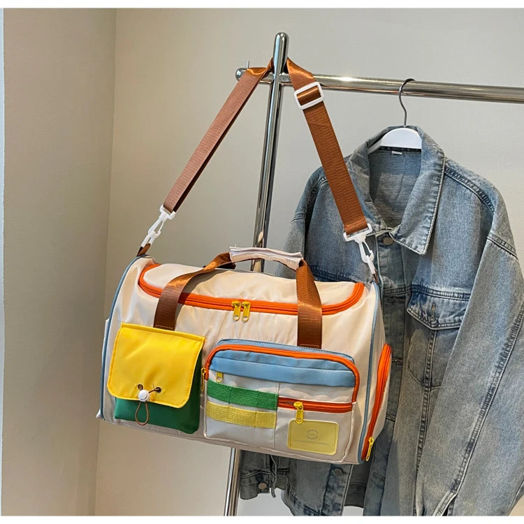 Travel Bag, Duffel Bag Cosmetics Bag, Professional Fitness Bag, Yoga Swimming Training Backpack, Satchel Shoulder Crossbody Tote Bag, Suitable for Men and Women