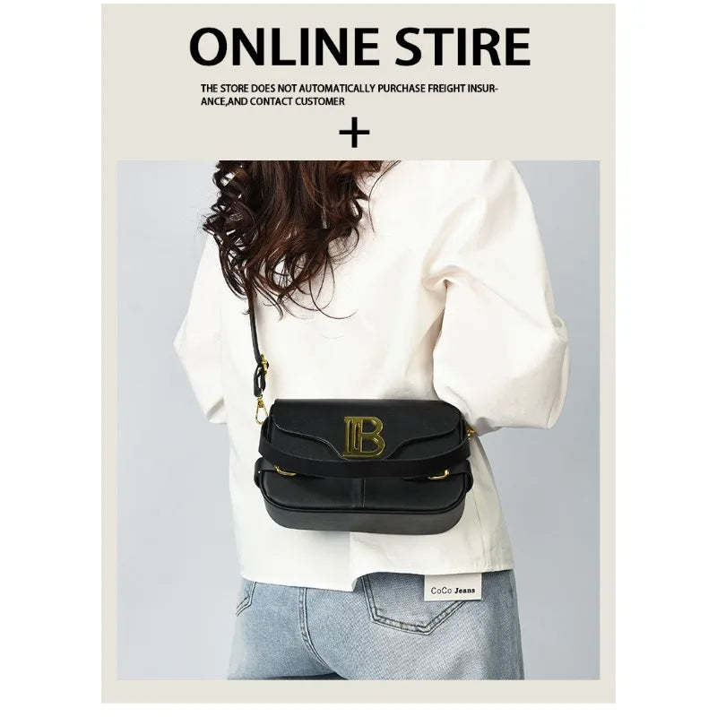 Luxury women's crossbody bag with color-blocking and stitching, box-style multi-color textured light luxury commuter bag.