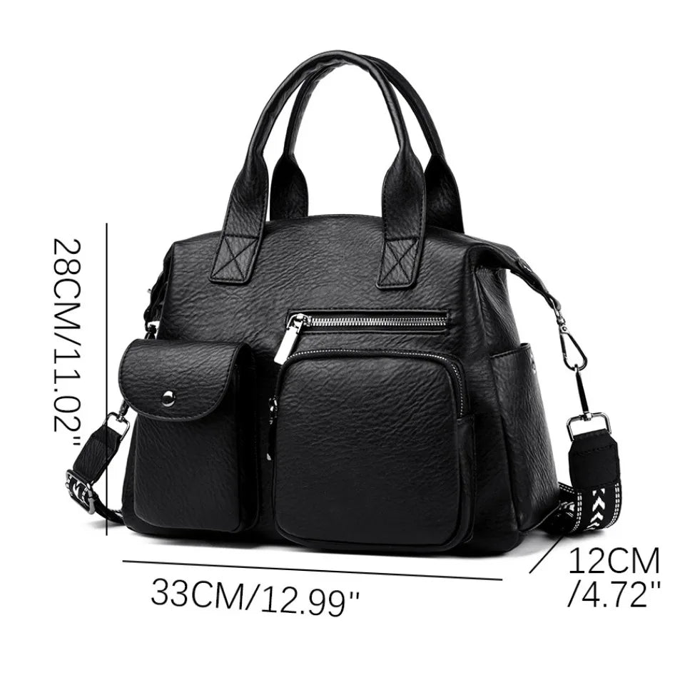 Luxury Shopping Handbags Female Shoulder Bags Designer PU Leather Crossbody Bags for Women Large Capacity Messenger Bag Tote