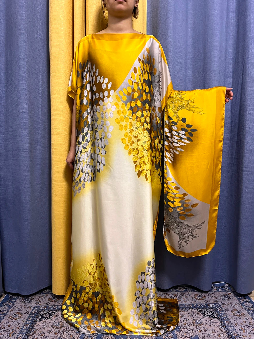 Muslim Silk Abayas For Women 2023 Fashion Print Islam Turkey Loose Elegant Femme Robe African Summer Ice Clothes With Headscarf