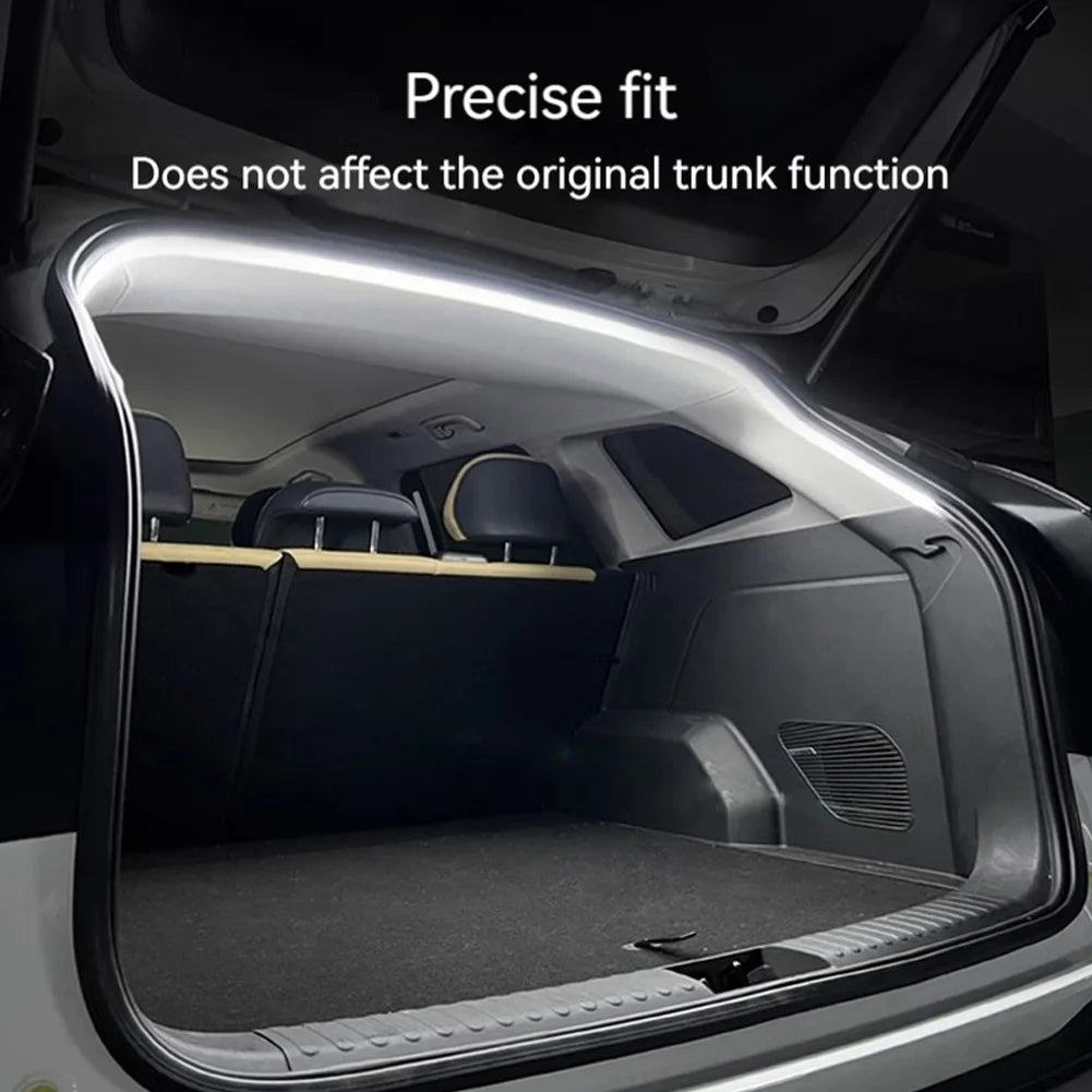 LED Car Trunk Light Strip 2/4M No Drilling Dynamic Flowing Light Strip Car Trunk Ambient Lighting Strip for Truck Trunk Decor