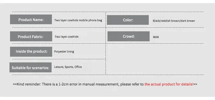 New Men's Large Capacity Mobile Phone Belt Bag Multi functional Waterproof Belt Waist Bag