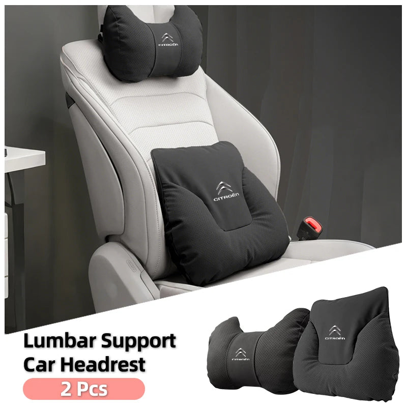 Car Accessories Headrest Lumbar Support Seat Neck Pillow For Citroen C4 C3 C5 C1 C2 Berlingo Celysee Cactus Picasso Aircross Sax