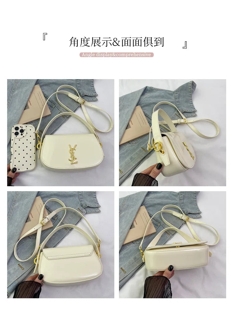 Luxury Small Batch Designer Tote Bag Women Versatile Crossbody Shoulder Bag High Quality Leatherlike Casual Daypack Minimalist