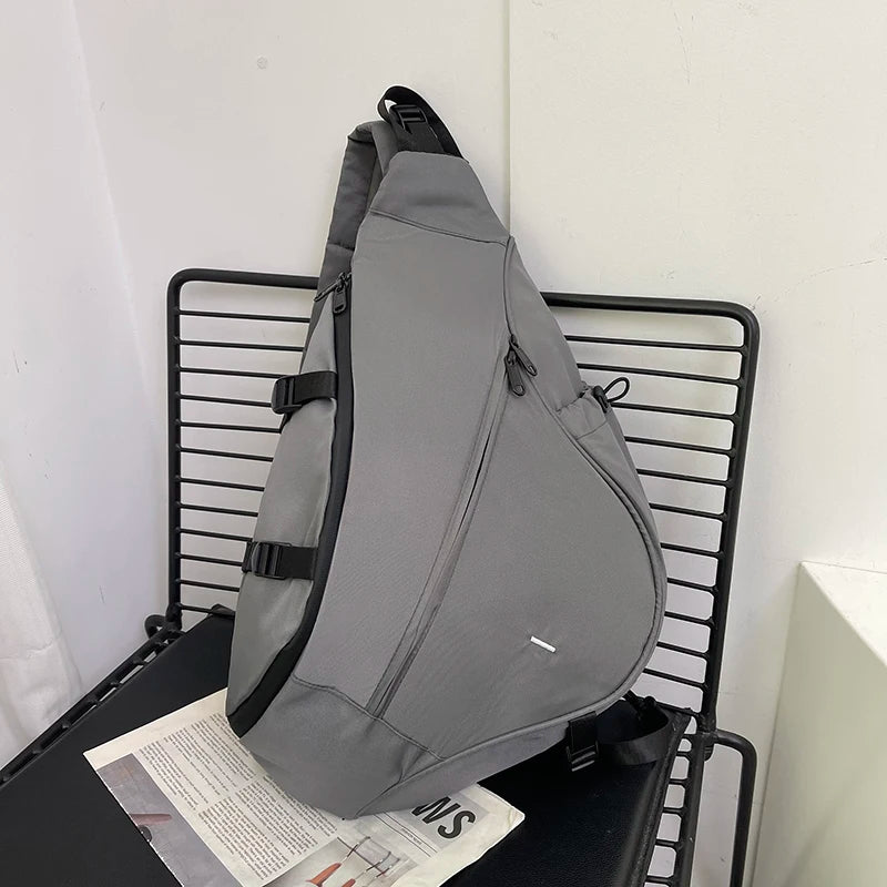 Sling Bags for Men Large Capacity Man Chest Bag Casual Travel Unisex Crossbody Bag Nylon Storage Shoulder Bag Student Backpacks