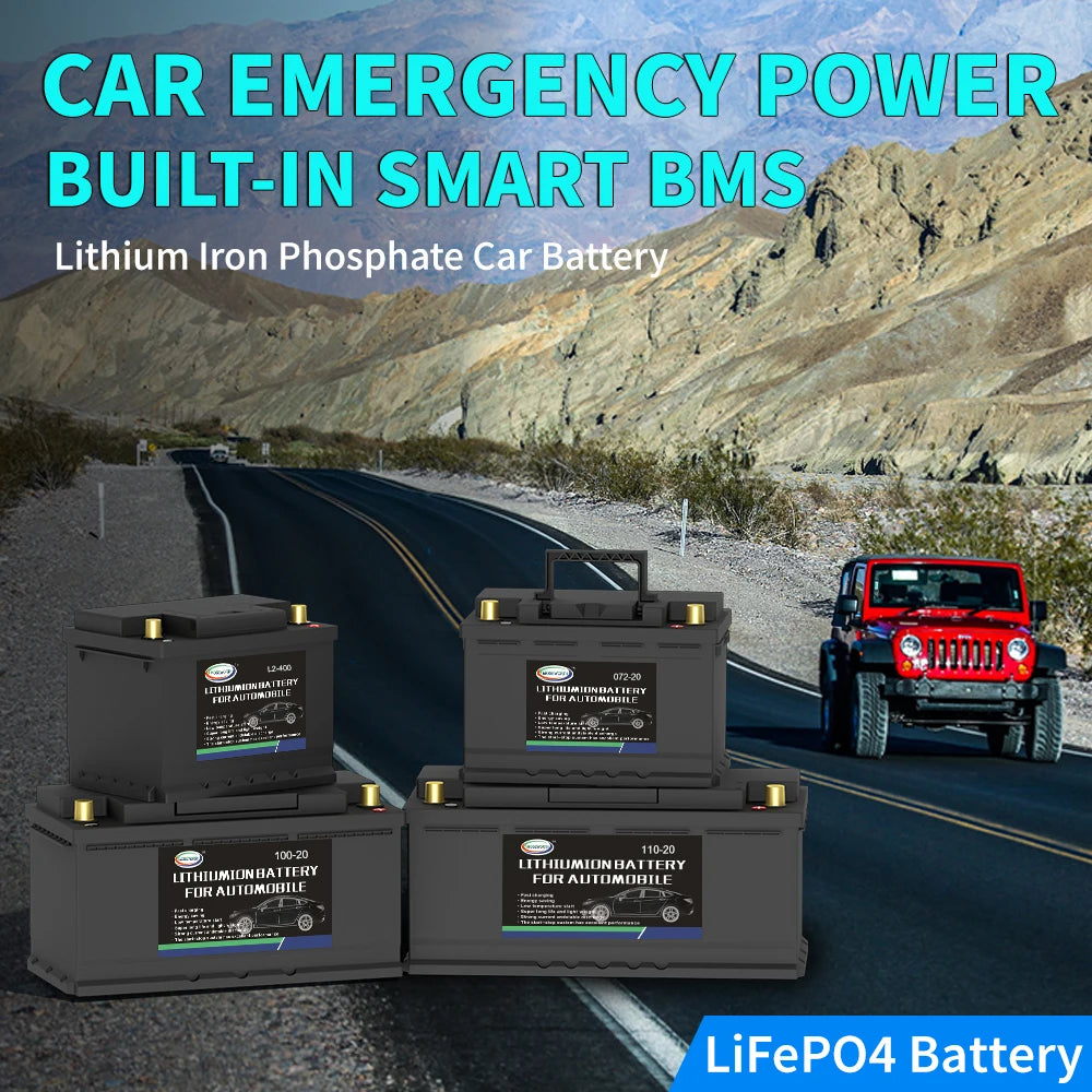 40B19 Car Battery 12.8V 20Ah CCA680 Car Starting Lifepo4 Battery Lithium Iron Phosphate Maintenance Free For Starting Automobile