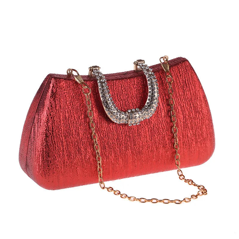 2024 Evening Clutch Luxury Women Gold Shoulder Bags Fashion  Chain Handbag Dinner Handbag Wedding Cocktail Party Coin Purse