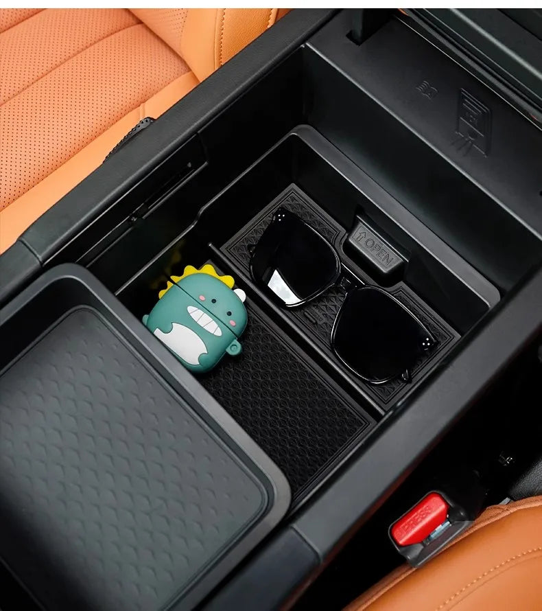 Hidden Storage Box For Great Wall GWM Haval H9 II 2024 2025 2nd Gen Car Center Console Armrest Box Layered Organized Container