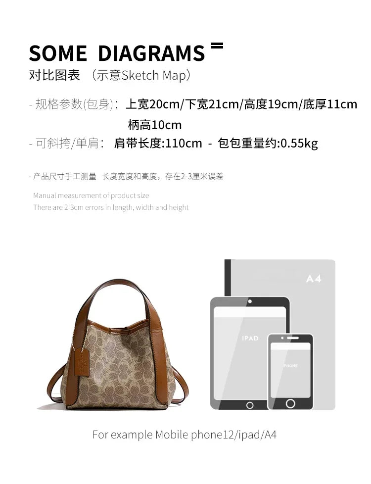 Premium Edition Women Crossbody Bag Luxury Vintage Leather Handbag High End Shoulder Tote Luxury Series