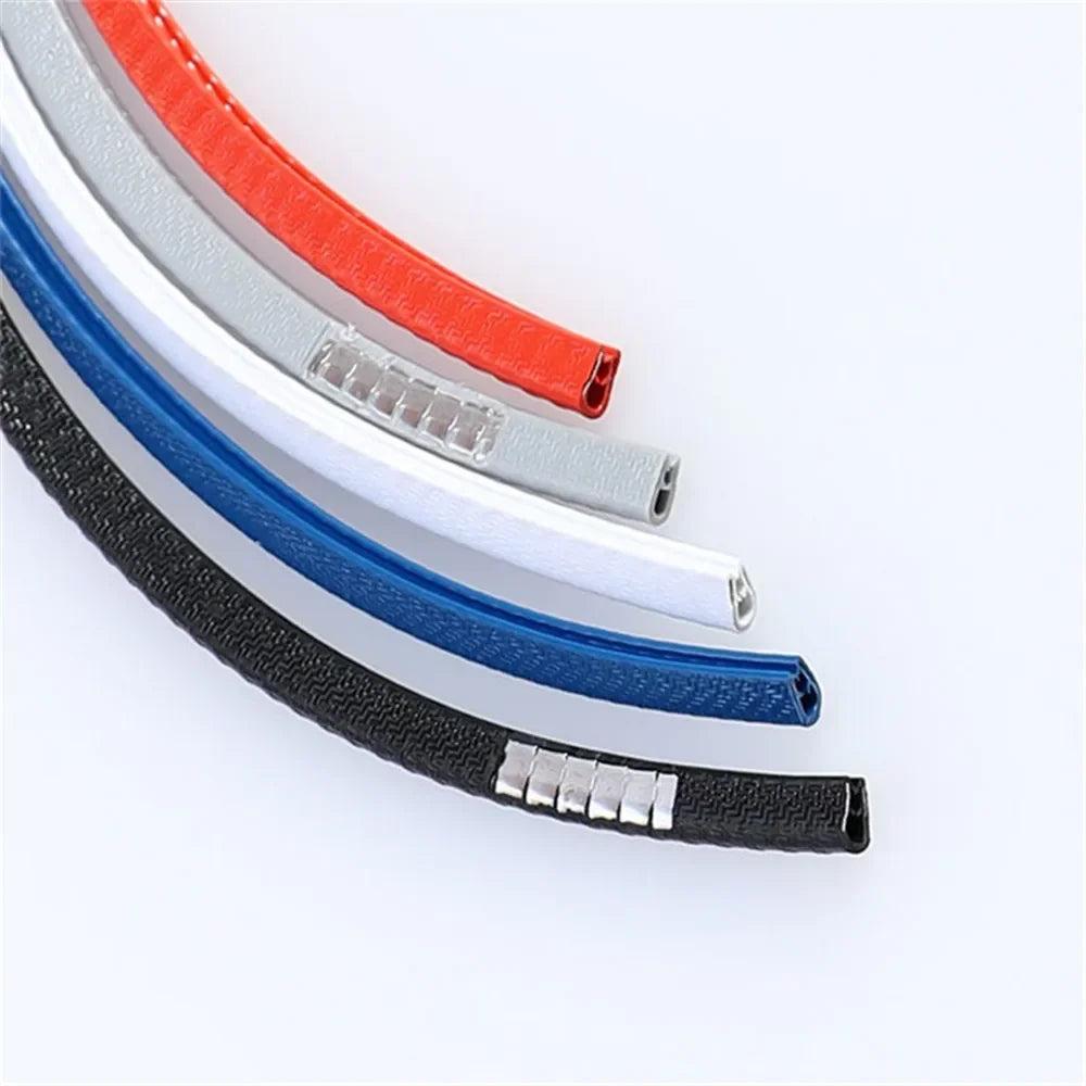 Car Door Protector Edge  With Steel CarstylingScratch Strip Guard Trim Automobile Door Noise reduction Anti Collision Protection
