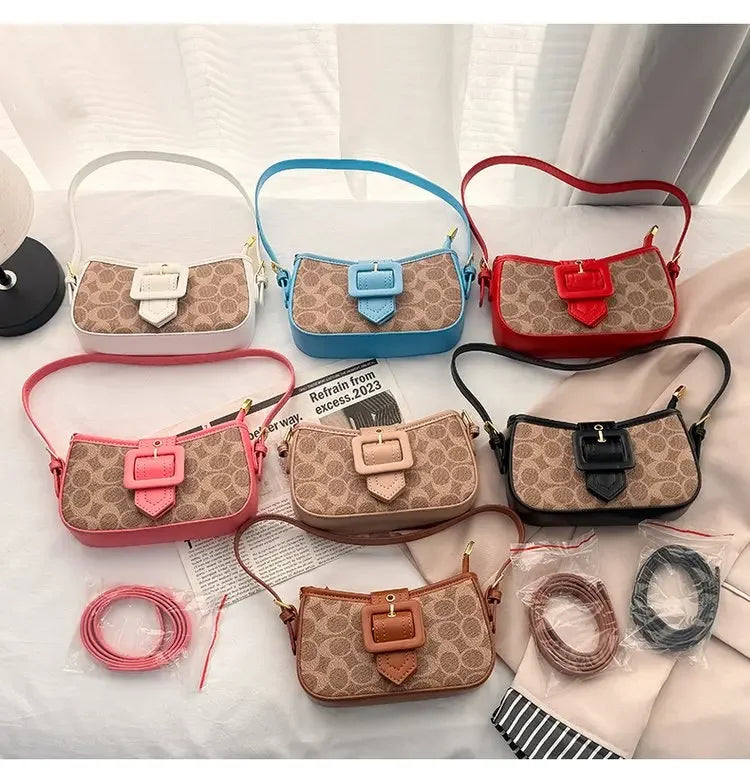 The High-end Underarm Baguette Bag 2025 New Style, Featuring A Star-studded Single-shoulder Bag with A Unique Hand-carry Design