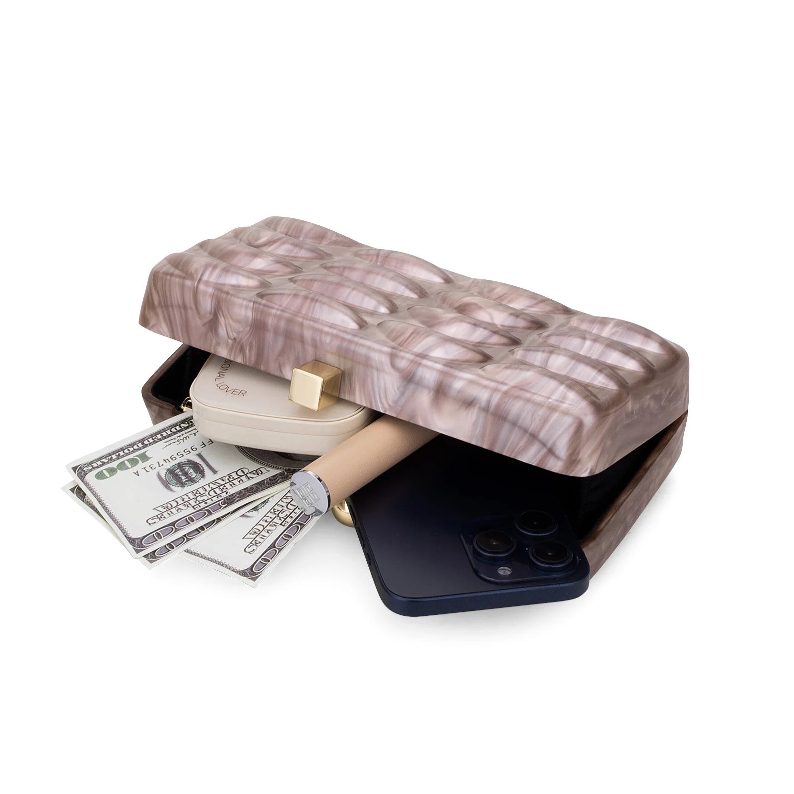 Luxury Evening Bag For Women Elegant Acrylic Hard Surface Ladies Clutch 5 Color Hangbag Party Wedding Shoulder Bags 2024 Fashion