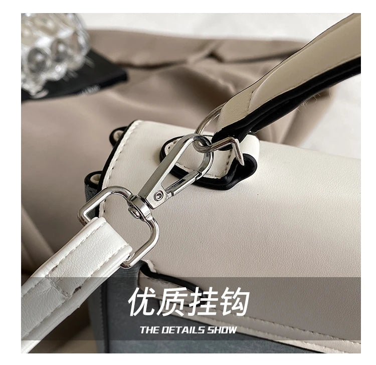 Luxury Famous Designer Leather Shoulder Bag For Women, Elegant Classic Messenger Bag Popular Ladies Handbags Collection