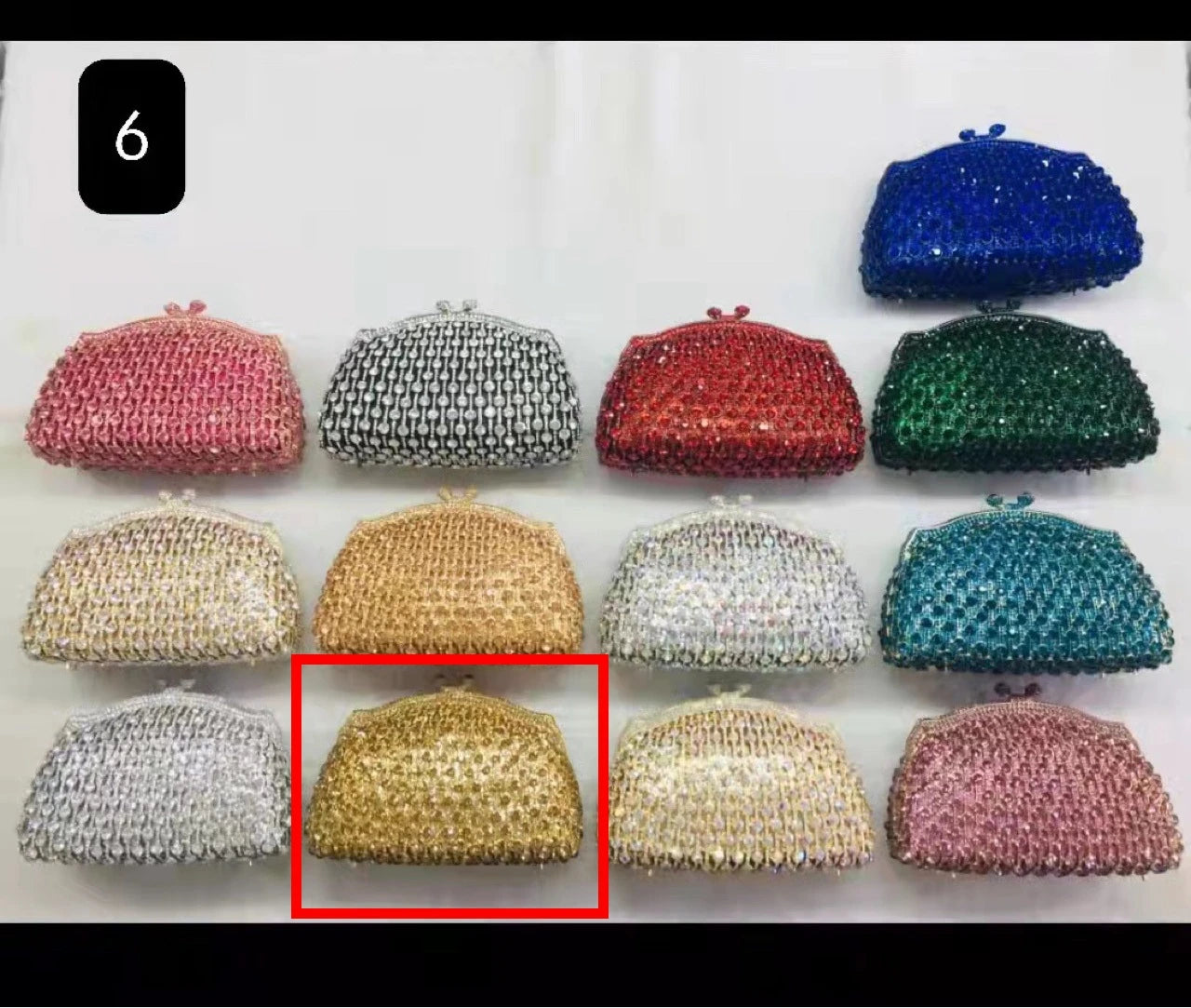 Women Pink Gold Silver Red Green Blue Purple Clutches Wedding Bridal Crystal Bag Banquet Hollow Purse Diamond Party Gala Handbag