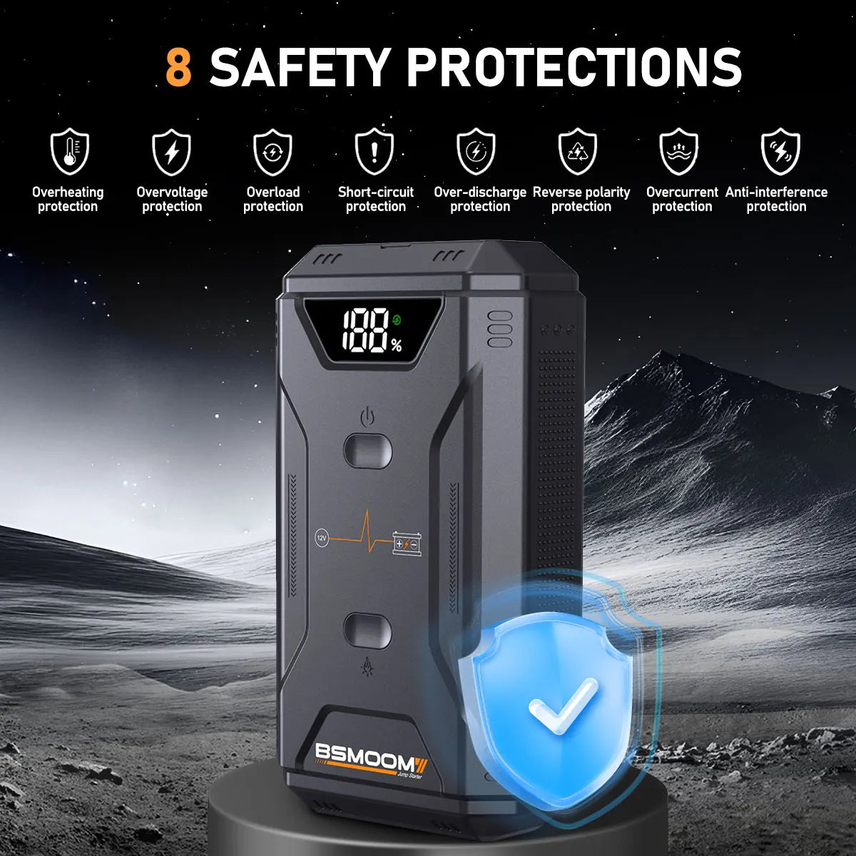 Car Jump Starter Battery Power Bank for Car Starter Portable Emergency Booster 12V Auto Starting Device Petrol Diesel