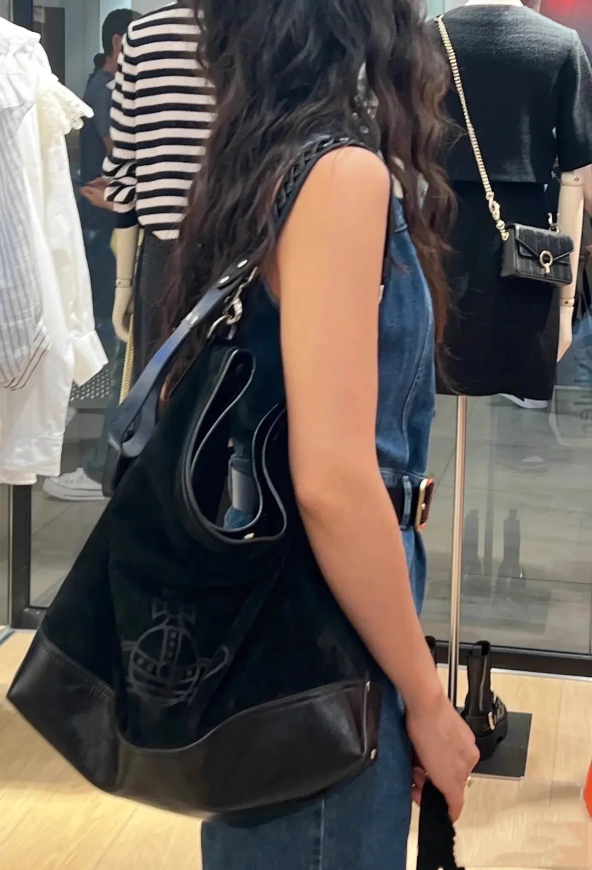 Large Capaci Suede Hobo Bag Women's Casual Commuter Tote Bag Trendy Single oulder Bag GP Famous Star  Hobo Bag