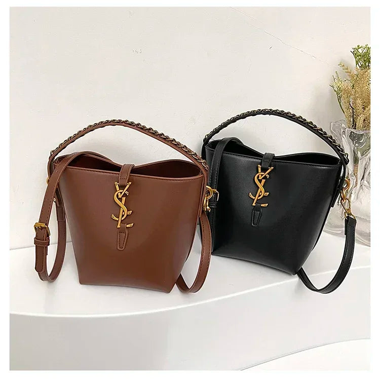 2025 Summer New! Light - Luxury Women's Bucket Bag - High - End Niche Design, Stylish Shoulder Messenger for All Occasions