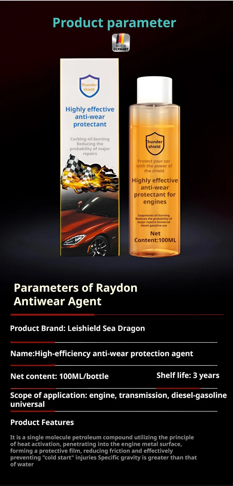 High-Efficiency Engine Anti-Wear Agent - Motor Oil Additive for Reducing Friction & Enhancing Engine Life