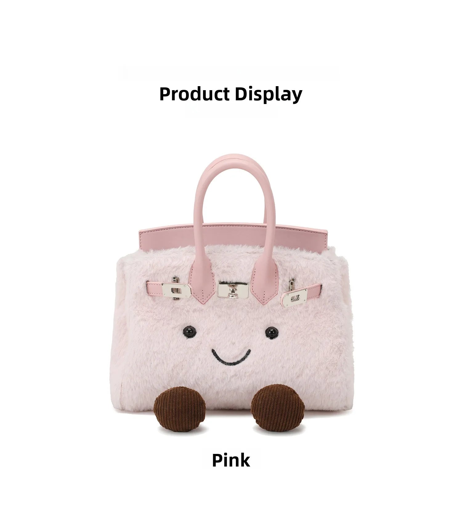 Cute Plu Crossbody Bag Women's Faionable Cartoon Handbag  Handbag Removable oulder Strap PU Leather Briti Sle