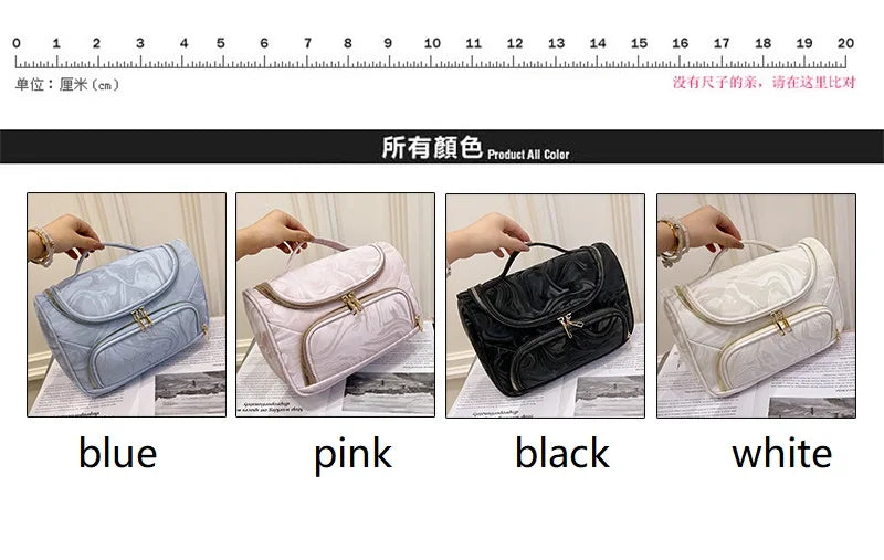 2025 New Luxury Portable Makeup Bag Cosmetics Storage Cases Large Capacity Organizer Travel Toiletry Wash Bag Multifunction Bags