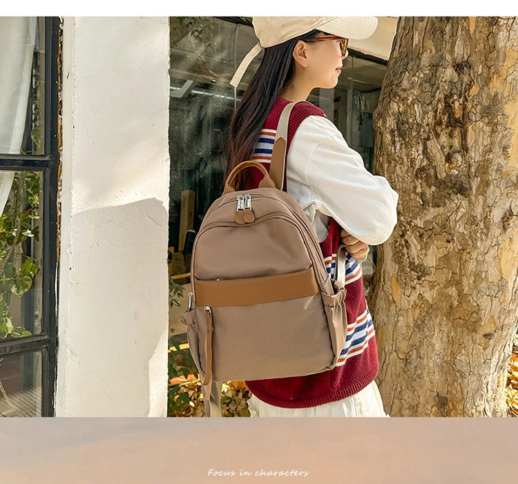 Luxury Brand Lady Fashion Backpacks High Quality Large Capacity Shoulder bags Waterproof Multi Functional Women's Handbags