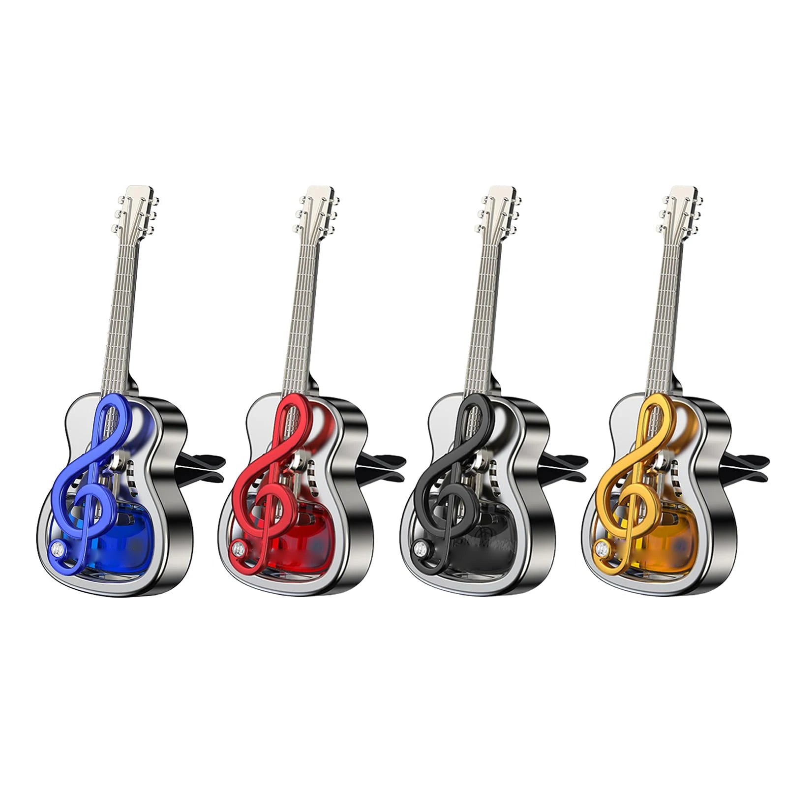 Car Aromatherapys Clip Guitar Shape Freshener Vent Mount Fragrances Diffuser Perfumes Scent Diffuser Dispenser Car Interior Deco