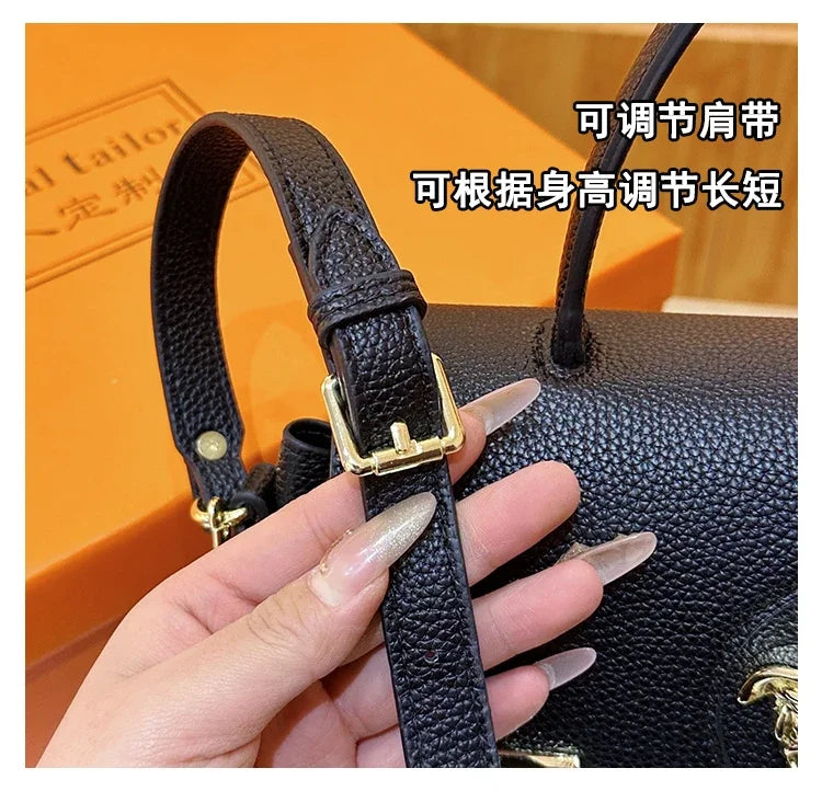 Famous Designer Women's Stylish Leather Shoulder Bag - Classic Elegant Ladies Crossbody Bag Handbags Fashion