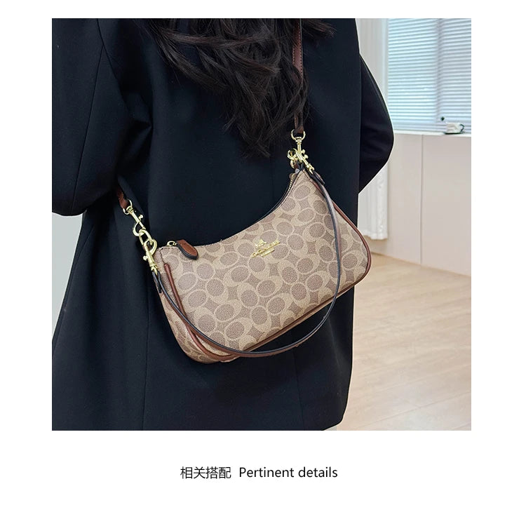 Luxury Statement Piece Women Handbag Elegant Leather Tote High End Crossbody Bag Vintage Shoulder Designer