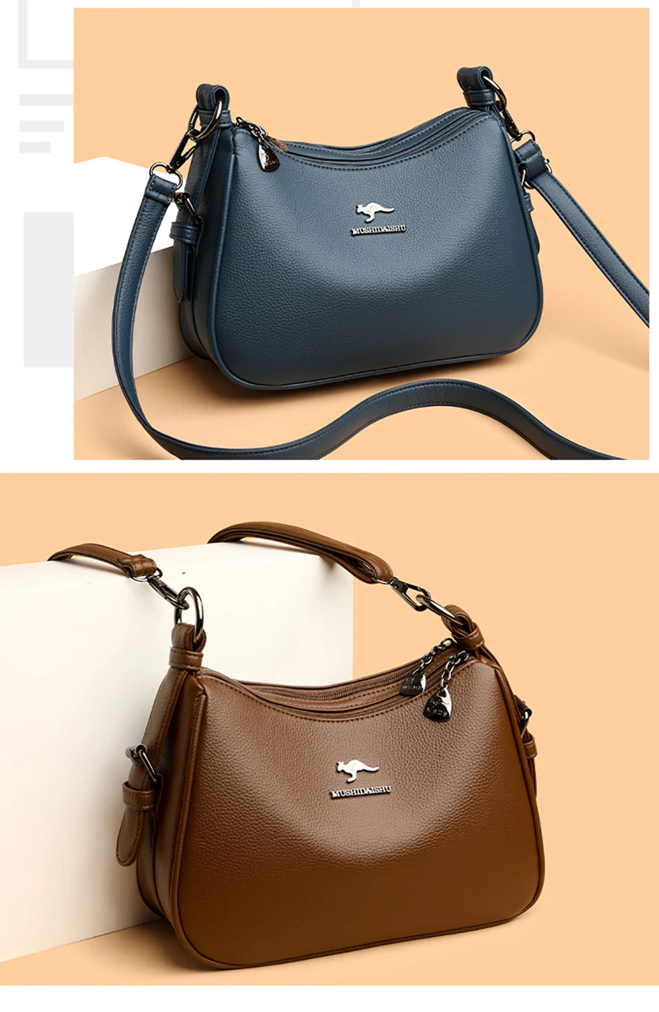 Luxury Designer Ladies Handbags New High Quality Leather Shoulder Bag For Women Female Retro And Minimalist Crossbody Bags Purse