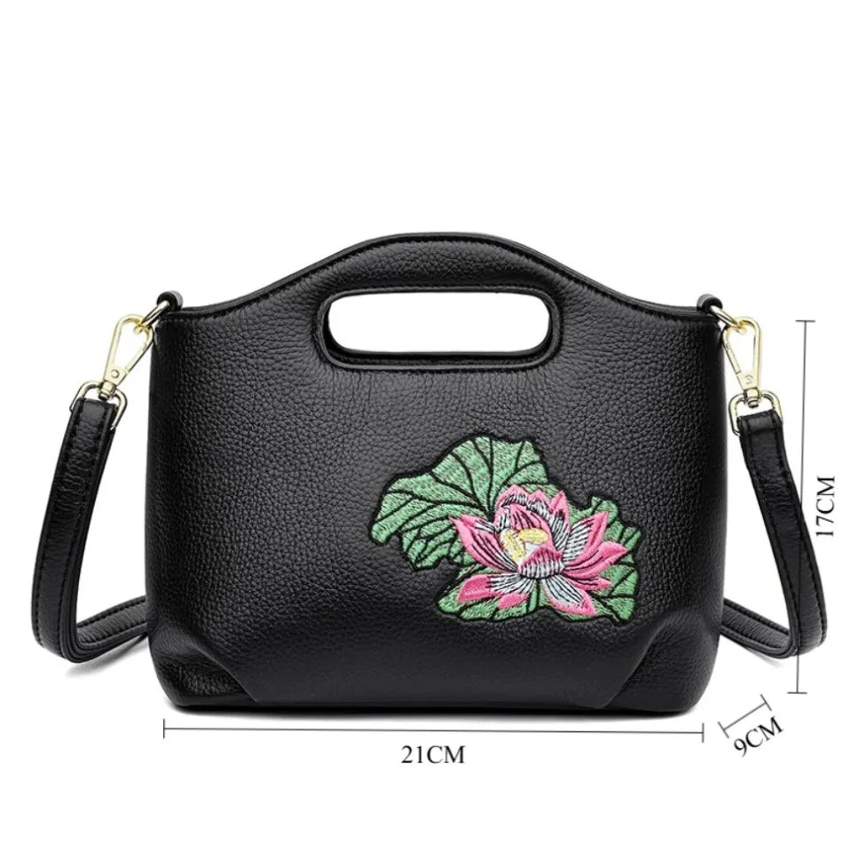 Retro Knurling Women Soft Pu Leather Top-Handle Bags Luxury Shoulder Crossbody Bags High Quality Purses and Handbags Sac A Main