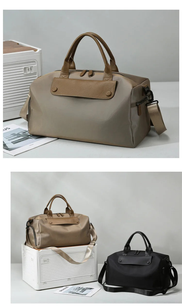 Sports Gym Bag for Women Travel Duffle Bag with Shoe Compartment & Wet Pocket Fitness Weekender Overnight Luggage Yoga Bag