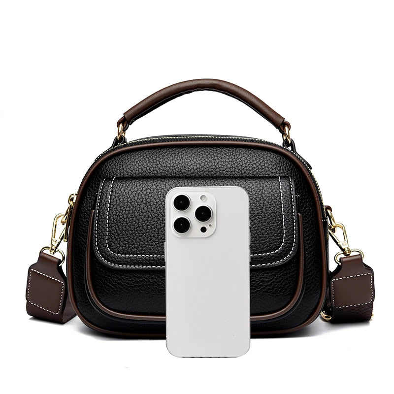 Underarm Bags New Women's Fashion Handbags Retro Solid Color PU Leather Shoulder Casual Women High-ranking Messenger Bags wallet