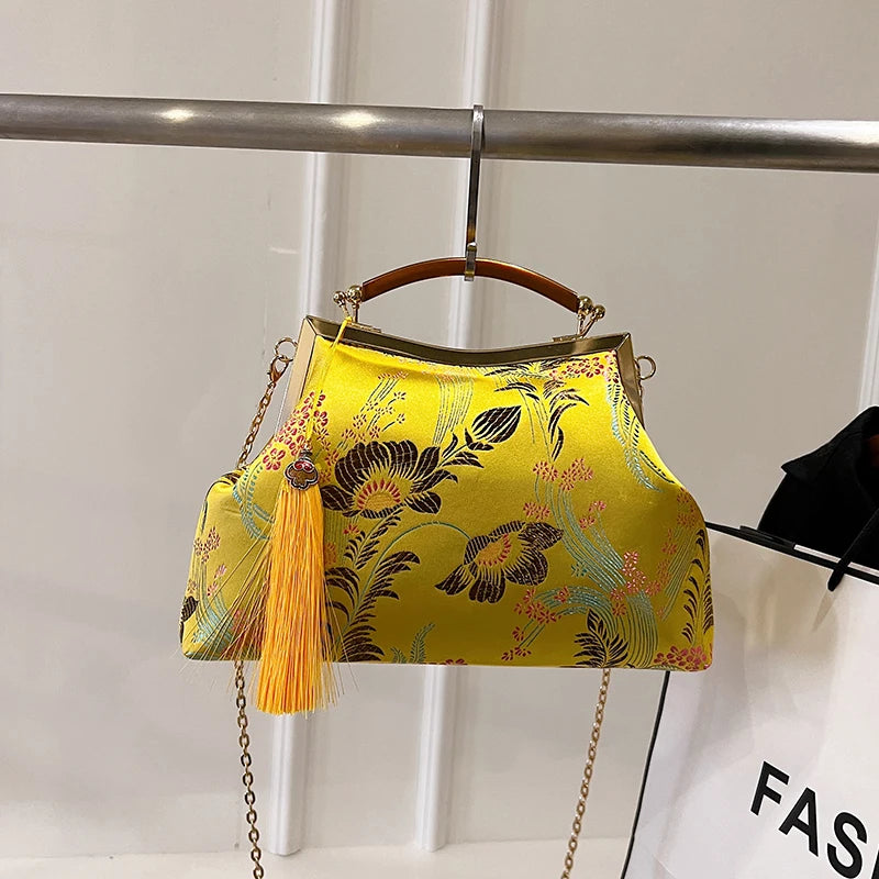 Luxury Women Party Dinner Bag Fashion Ladies Dinner Bag Elegant Wooden handle Simple Formal Gorgeous Crossbody Daily use Purse