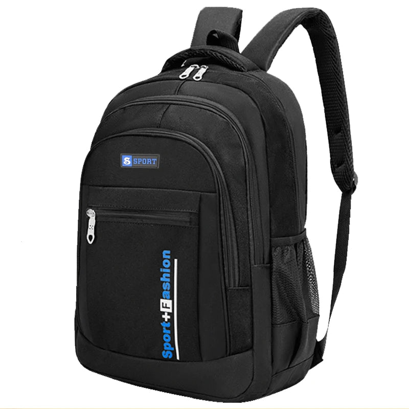 Men's and women's fashionable, versatile, simple and spacious backpacks, dual-shoulder travel bags, lightweight and portable