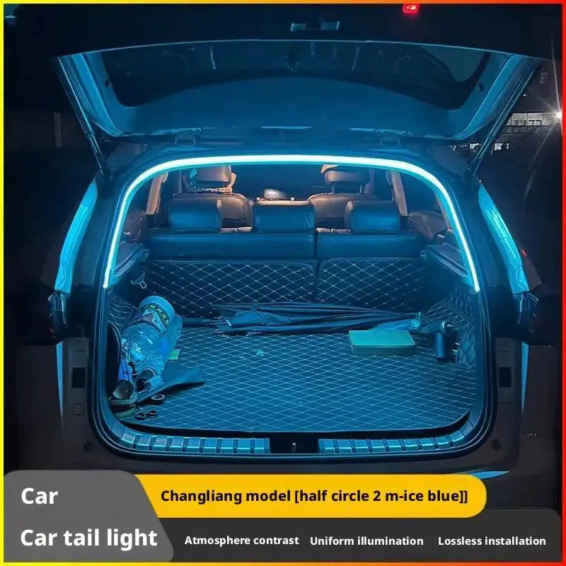 Car Trunk LED Light Strip - High-brightness, Auto-sensor & No Wiring, Ambient Decorative Light for Interior Modification
